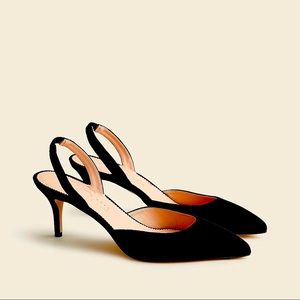 SLINGBACK PUMPS IN SUEDE